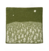 Seat pad House in the Forest groen - 100% lamswol