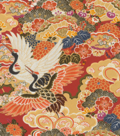 KRAANVOGEL BEHANG - Rasch Kimono 409345