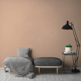 ZALMKLEURIG LINNENLOOK BEHANG - AS Creation Jade 2 390395