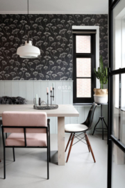 ZWART WIT SCHERMBLOEMEN BEHANG - Esta Scandi Cool 139105 ✿✿✿