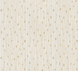 CREME GOUD RETRO BEHANG - AS Creation The Battle of Style 388223