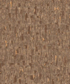 BRUIN GOUD MODERN BEHANG - Erismann Daphne CC100411