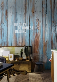 Fotobehang BE SILLY BE HONEST - Windmill Avenue 6332045