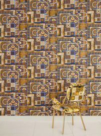 KLASSIEK TRADITIONEEL BAROK BEHANG -  Blauw Goud - AS Creation Versace 4