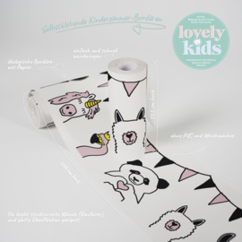 FEESTENDE DIEREN BEHANGRAND - AS Creation Lovely Kids 403729