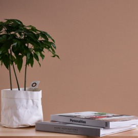 BEIGE BRUIN LINNENLOOK BEHANG - AS Creation Antigua 390972