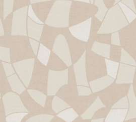 BEIGE CREME ABSTRACT BEHANG - AS Creation Antigua 390932