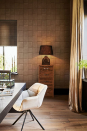 3D LEDERLOOK BEHANG - BN Wallcoverings Rivièra Maison III Room 48 221110