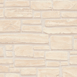 BEIGE STENEN BEHANG - AS Creation Best of Wood'n Stone 2 6623-23