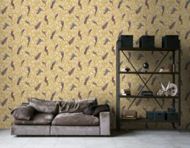 KLASSIEK VOGEL BEHANG - Goud Wit - AS Creation Versace 4