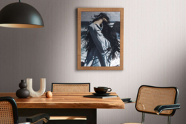 VIOLET ZILVEREN STREPEN BEHANG - AS Creation The Battle of Style 388199