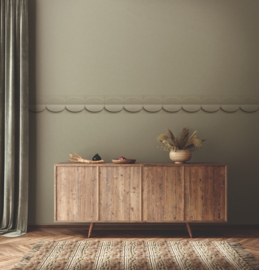 OLIJFGROEN GLITTER UNI BEHANG - Noordwand Shades Iconic 32417