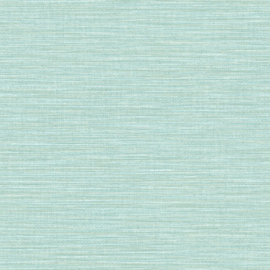 LICHT TURQUOISE RAFFIA STREEP BEHANG - Caselio WARA 69586400