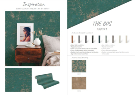 GROEN GOUD BETONLOOK BEHANG - AS Creation The Battle of Style 388321