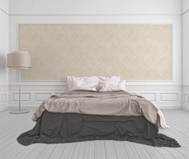 HOUTMOTIEF VISGRAAT BEHANG - Beige Creme - AS Creation Versace 4