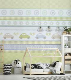 BOYS R BOYS GREEN FOTOBEHANG - Kidswalls Kay & Liv INK7021