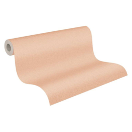 ZALMKLEURIG LINNENLOOK BEHANG - AS Creation Jade 2 390395