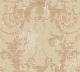 BEIGE GOUD BAROK ORMANENTEN BEHANG - AS Creation History of Art 37648-3