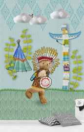 TOTEM BLUE FOTOBEHANG - Kidswalls Kay & Liv INK7035