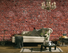 OUDE RODE STENEN MUUR FOTOBEHANG - AS Creation DesignWalls DD118784