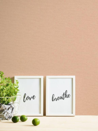 ZALMKLEURIG LINNENLOOK BEHANG - AS Creation Jade 2 390395