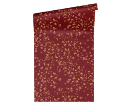 KLASSIEK BLOEMETJES BEHANG - Rood Beige - AS Creation Versace 4