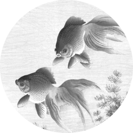 Behangcirkel Goldfish "Ohara Koson (1900-1936)" - KEK Amsterdam Wonderwalls CK-005