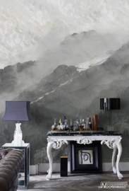 Fotobehang MOUNTAINS (M) - Vanilla Lime Wallpaper Mural 014316