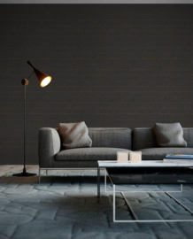 ANTRACIET GOUD GRAFISCH BEHANG - AS Creation Jade 2 395063