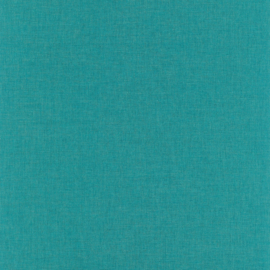 DONKER TURQUOISE LINNENLOOK BEHANG - Caselio Linen 68526777