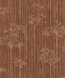 ROESTIGE BRONZE BLADEREN BEHANG - BN Wallcoverings Imagine Cachet 221080