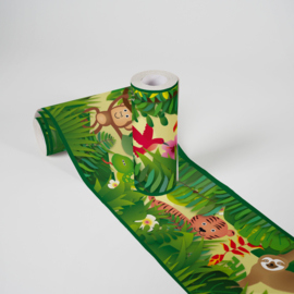 JUNGLE DIEREN BEHANGRAND - AS Creation Lovely Kids 403725