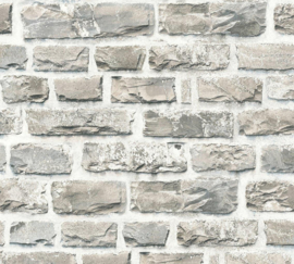 BEIGE GRIJZE STENEN BEHANG - AS Creation Elements 2 361402