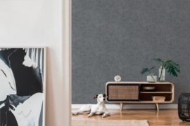 DONKER GRIJS GEMELEERD BEHANG - AS Creation History of Art 37655-6