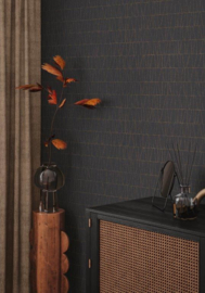 ANTRACIET GOUD GRAFISCH BEHANG - AS Creation Jade 2 395063