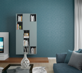 PETROL BLAUW GLITTER UNI BEHANG - Noordwand Shades Iconic 32413