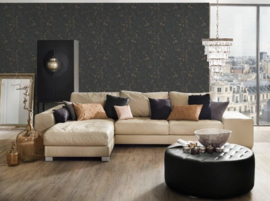 GOUD ZWART BETONLOOK BEHANG - AS Creation TRENDWALL 2307-82