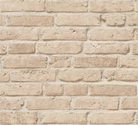 BEIGE BAKSTENEN BEHANG - AS Creation Elements 2 355812