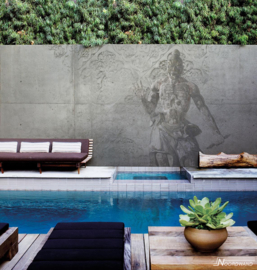 Fotobehang WARRIOR (L) - Vanilla Lime Wallpaper Mural 014229