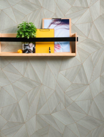 GRAFISCH GRIJS KOPER HOUTLOOK BEHANG - AS Creation Elements 2 361332