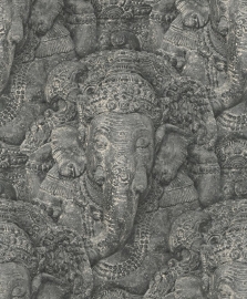 INDISCHE GOD GANESHA BEHANG - Rasch Crispy Paper 525502