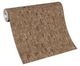 BRUIN GOUD MODERN BEHANG - Erismann Daphne CC100411
