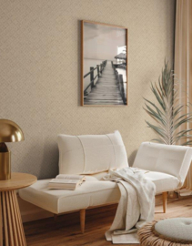 BEIGE GOUD RUITJES BEHANG - AS Creation Jade 2 395051