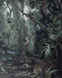 Behangpaneel​ Tropical Landscape "Deirdre Hyde (1953)" - KEK Amsterdam Wonderwalls PA-004