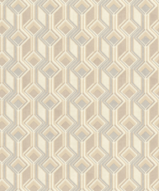 BEIGE TAUPE GRAFISCH BEHANG - Rasch Indian Style 746518