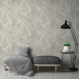 GRAFISCH GRIJS KOPER HOUTLOOK BEHANG - AS Creation Elements 2 361332