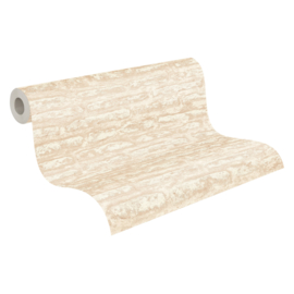 BEIGE WITTE STENEN BEHANG - AS Creation Attractive 2 390272