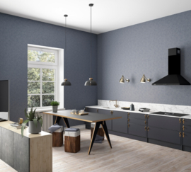 GRIJS BLAUW GLITTER UNI BEHANG - Noordwand Shades Iconic 32412