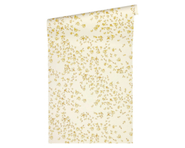 KLASSIEK BLOEMETJES BEHANG - Geel Beige - AS Creation Versace 4