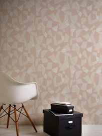 BEIGE CREME ABSTRACT BEHANG - AS Creation Antigua 390932